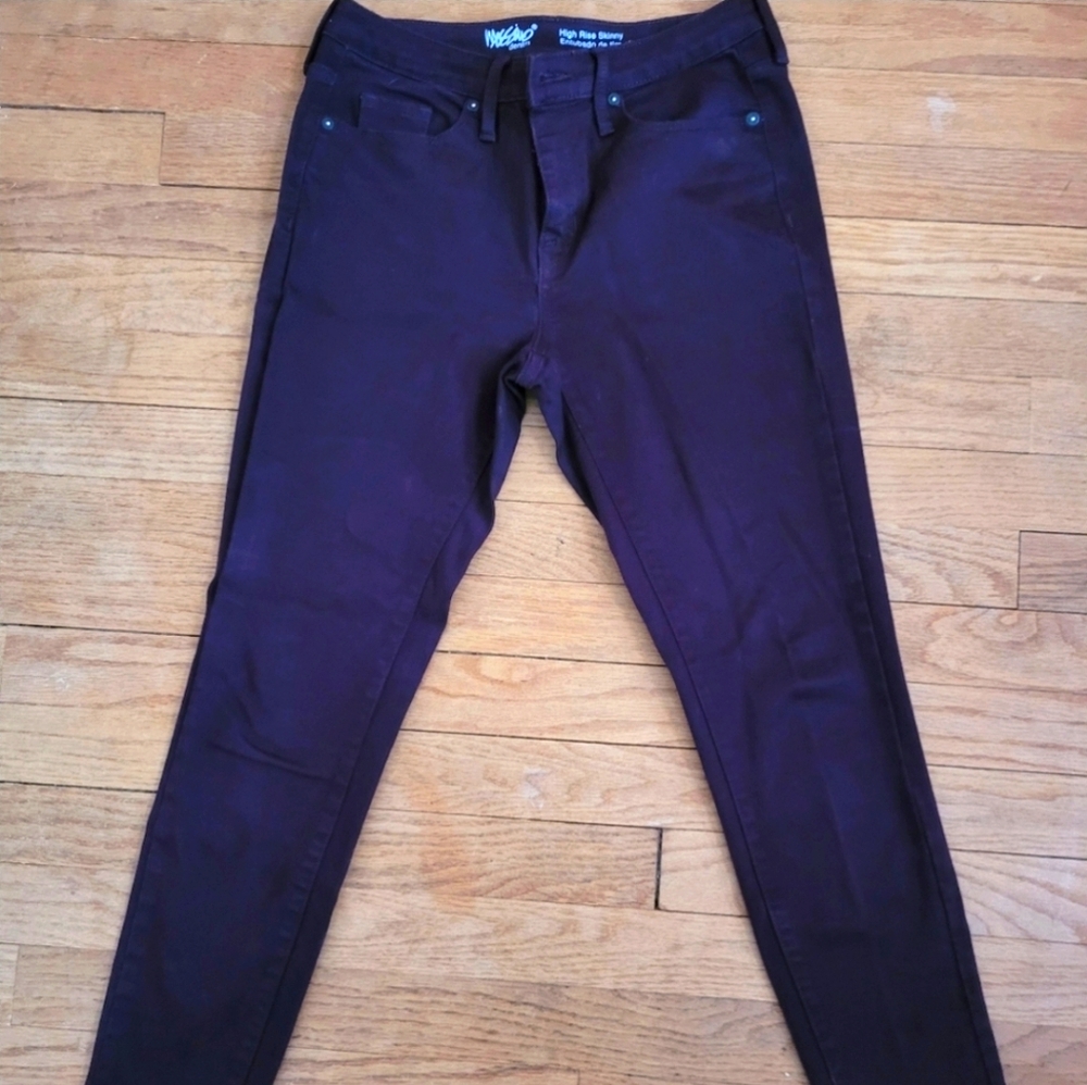 Burgundy Skinny Jeans